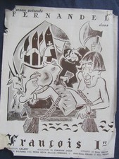 AFFICHE FERNANDEL FRANCOIS 1ER