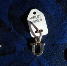 PENDENTIF ARGENT MASSIF poinçonné LETTRE U alphabet PRENOM INITIALE BAPTEME