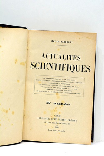 Livre ancien nansouty - ancien,