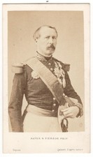 Maréchal Mac Mahon tenue militaire Mayer Pierson Paris 1865 Photo CDV Militaire