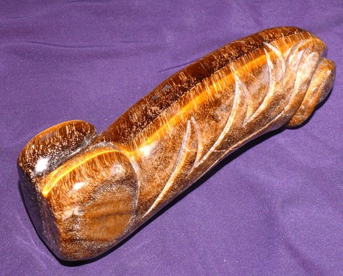 Tiger eye sculpture phallus - tiger, sculpture,