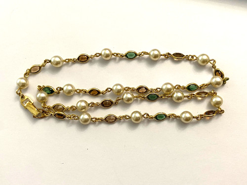 Collier plaqué orné - collier,