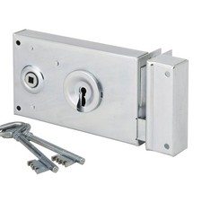 Serrure applique Bricard horizontale pour porte portail axe 58 mm - Droite