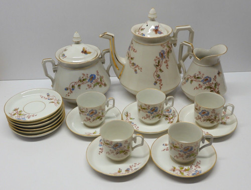 Service cafe porcelaine - a,