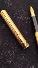 Stylo Plume Aurora Marco Polo Plaqué Or 18K Goldplated Fountain Pen Broad Nib