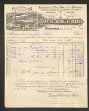 GERARDMER (88) USINE de MOUCHOIRS & TOILES "GARNIER - THIEBAUT Freres" en 1893