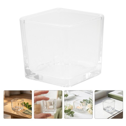 Pcs bougeoir verre supports - 4,