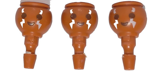 Playmobil têtes guerrier - playmobil, x3