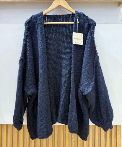 Gilet oversize bleu marine