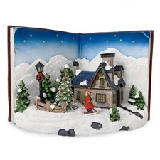 Livre BLEU Village Noël avec