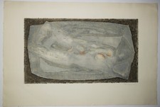 FIORINI Marcel - "Abstrait gris". Gravure originale en relief.