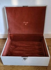 ancien COFFRET VIDE CHRISTOFLE POUR MENAGERE argentier mallette valise boite