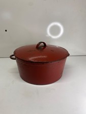 Ancienne marmite émaillé en fonte 10 litres vernis dans son jus  vintage