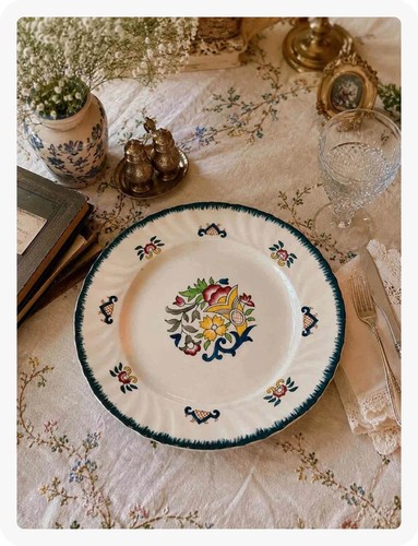 Plat rond ancien longwy vieux - longwy,