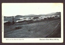 Carte postale allemande sud ouest vue sur la gare des Caraïbes