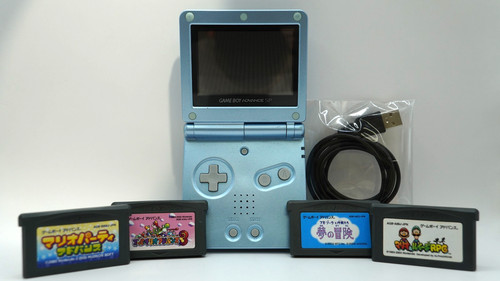 Nintendo gba pearl blue - nintendo,