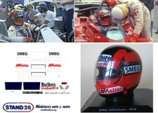 252 Decals casque casco helmet Villeneuve end of 1979 for Centauria Spark 1:5