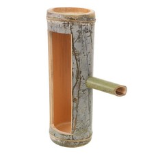  Fontaine à eau en bambou naturel, tube en bambou fait à la main avec bec
