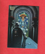 2024 Topps Star Wars Chrome Galaxy Paralelle Mini Diamond Refractor carte 31