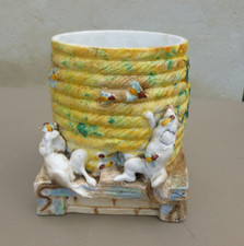 Ancien pot en biscuit  Mauger