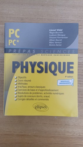 Livre physique 4ème - physique, pc/pc*