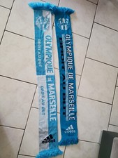 2 écharpes Olympique de Marseilles OM année 1990-2000 ADIDAS collector
