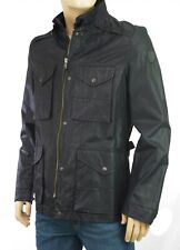IKKS MEN Veste homme enduit noir imperméable léger Jacket PARK black Taille XL 