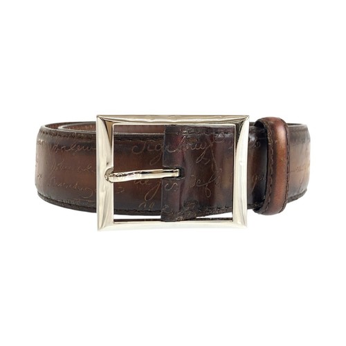 Berluti calligraphy belt brown - belt,