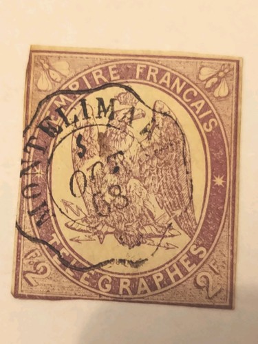 Timbre france télégraphe non - france,