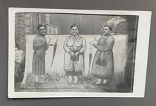 CARTE PHOTO ancienne Multiplan Décor Studio Homme en femme travestissement Genre