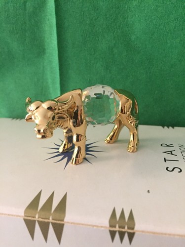 Figurine cow with - figurine,