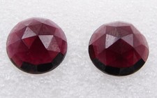 12 MM Grenat Naturel Rond Rose