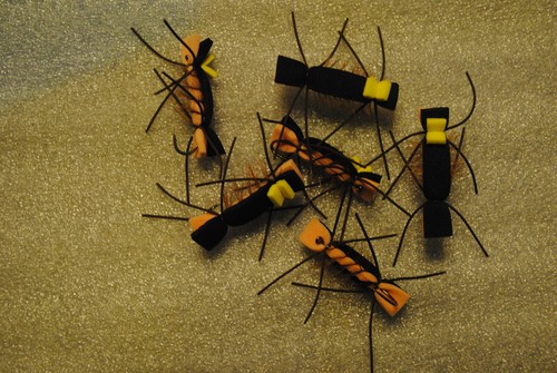 Foam ant grasshopper flies - flies, sz