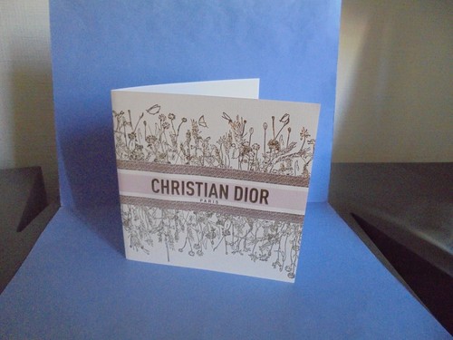Dior carte publicitaire - dior,