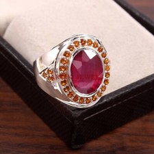 Chauffé Rubis Citrine Pierre