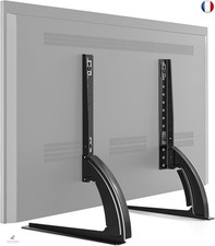 RFIVER Pied TV Universel sur Table Support TV Piédestal pour Téléviseurs à Ecr