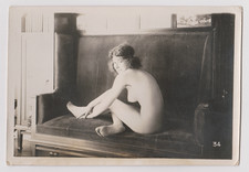 Photographie ancienne jeune femme nue curiosa  artiste art atelier