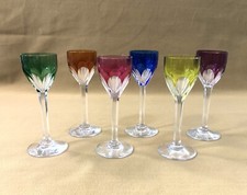 6 verre à liqueurs en cristal