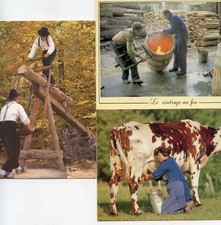 *30917 lot de 3 cartes Vieux Métiers