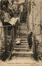 CPA PARIS 18e - Escalier dans le Maquis (59965)
