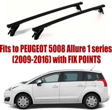 Premium Barres de Toit pour Peugeot 5008 2009-16 Rail Avec Fix Tête ST308/171M