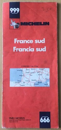 Ancienne carte michelin 999 - ancienne,