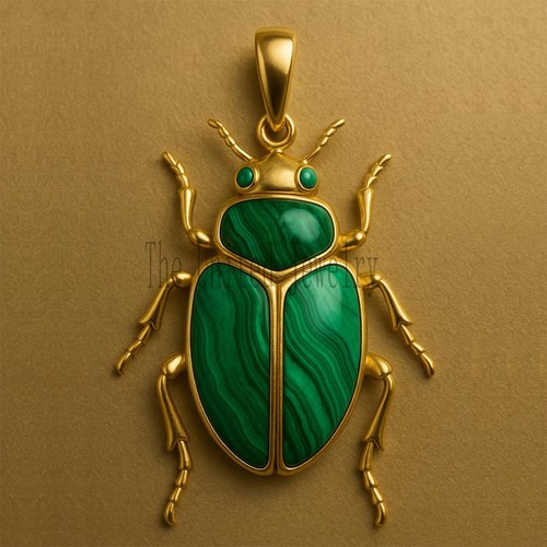Pendentif scarabée argent - scarabée, en