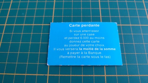 Carte perdante seule pièce - seule,