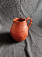 A1BC⚠️VINTAGE PICHET / CARAFE EN TERRE CUITE SIGNÉ EN BON ÉTAT ⚠️