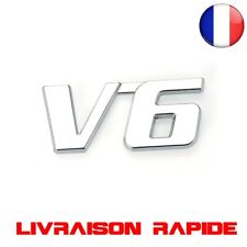 3D V6 Badge Emblème Logo Moto Autocollant Métal Chrome Voiture Auto Motor Décor