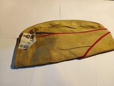 Calot Troupe US WW2 , Beige chino original, Bonnet de Police. taille: 57.