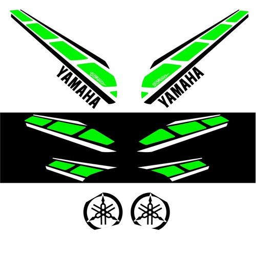 Adhésifs anniv carénage vert - anniv,