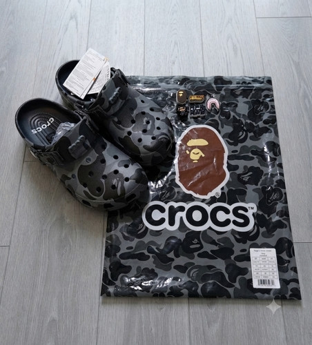 Bape crocs camo black size - bape, 7