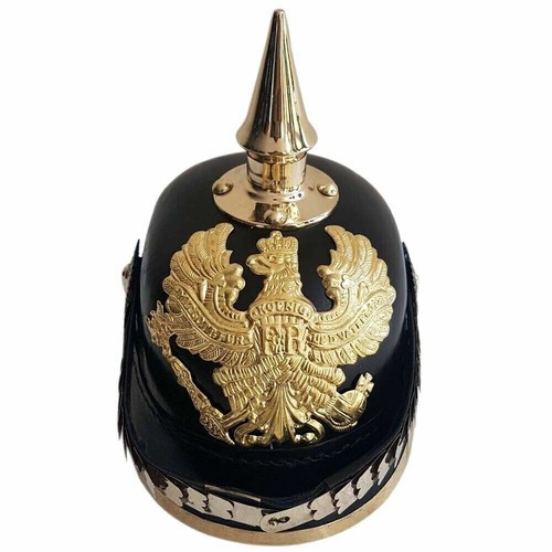 Pickelhaube casque cuir - pickelhaube, en